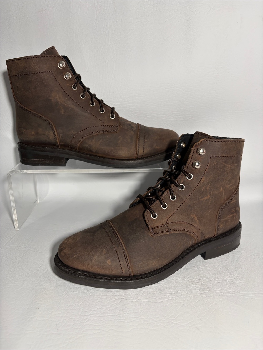 Thursday Boot Co NWOT / Box Women’s Captain Cap Toe Ankle Boots Tobacco Size 7.5